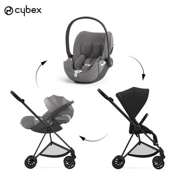 [신세계백화점][싸이벡스] 싸이벡스 클라우드T 바구니 카시트+미오스 절충형 유모차 트래블시스템[매트블랙]