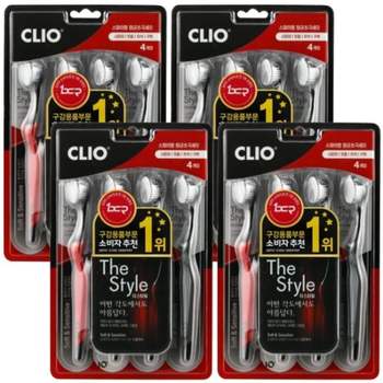 크리오 클리오 더스타일 초극세모 칫솔 16입 스파이럴 잇몸보호부드러운모 가정용프리미엄칫솔