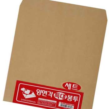 양면 각대봉투 4절 B4 100매 사무용품 계약서 소송기 서류봉투 크라프트봉투 대봉투 페이퍼백
