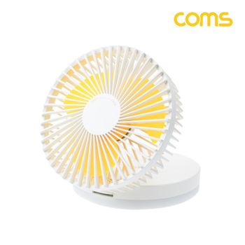 메이크업 거울 LED 램프 선풍기 탁상용 라이 TB473 Coms