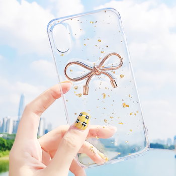 디자이너몰 디작소 투명 X_골드리본 아이폰 8 se2 XS MAX XR 11 pro 갤럭시 노트10