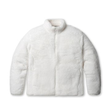 따뜻한 공용 플러피 하이넥 후리스 집업