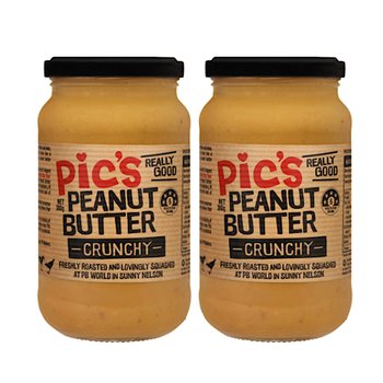 픽스 리얼리 굿 피넛 버터 크런치 땅콩잼 Pics Peanut Butter 380g 2개