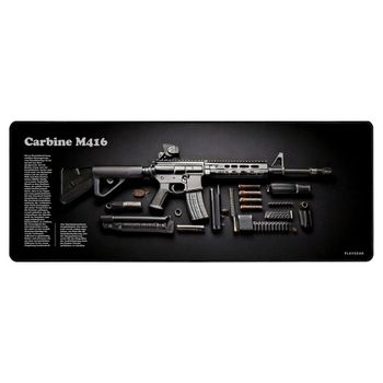 게이밍 마우스 장패드 PC방패드 카빈 M416 블랙 마우스장패드 게이밍장패드 게이머마우스장패드