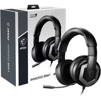 [해외] 독일 에일리언웨어 게이밍 헤드셋 1876442 MSI Immerse GH61 Gaming Headset Hi-Res Virtual 7.1