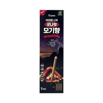산도깨비 야외용스틱 킬파프 모기향 5개입 갑(1개입) 자재