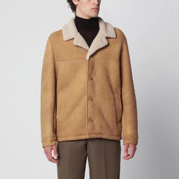 Salvatore Santoro 카라멜 가죽 블레이저 51515SUE/XN_SSANT-CB_202-48
