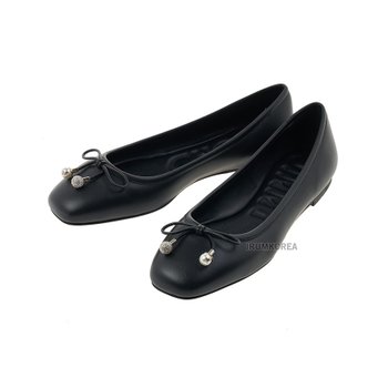 [지미추] SS25 여성 옐메 플랫슈즈 ELME FLAT NAP BLACK _SSG