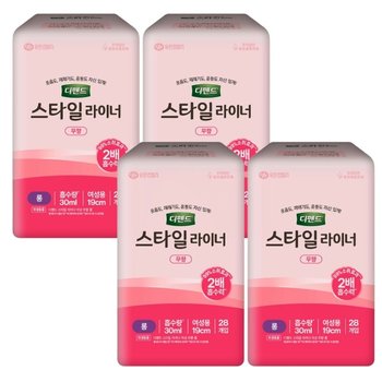 디펜드 스타일 요실금 라이너 여성용 무향 롱 28매 x 4팩