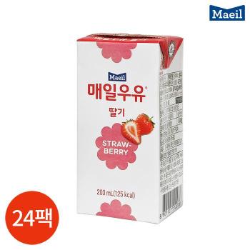 매일 멸균우유 딸기 200ml x 24팩 (S10506356)