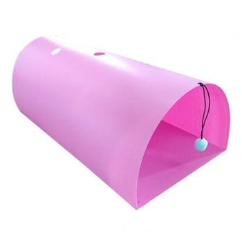 고양이 반원형 터널 핑크 1P 숨숨집 놀이터 장난감