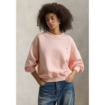 폴로랄프로렌 플리스 크루넥 스웨트셔츠 핑크 샌드 153626071