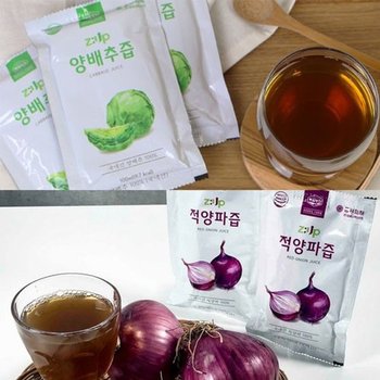 [복담원] 국내산 양배추즙 / 적양파즙 100ml x 100포 택1