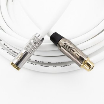 [오늘출발] 탑라인에이치디 HDTOP 3.5mm 스테레오 to RCA FF 메탈화이트 케이블 (2m, HT-TP3496)