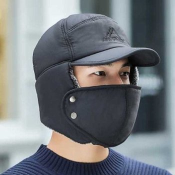 남자 군밤 겨울 스키 털 모자 귀달이 귀마개 방한-WF7AA69