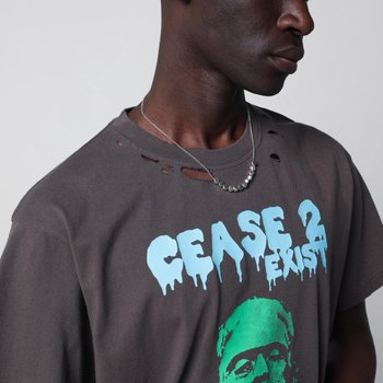 [해외배송] 26 S/S 그레이 워싱 DEAD OR ALIVE 디스트레스 티셔츠 10011CO-AG B0051989613