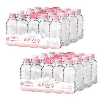 아워홈 지리산수 330mlx60병 핑크 미니 생수 샘물