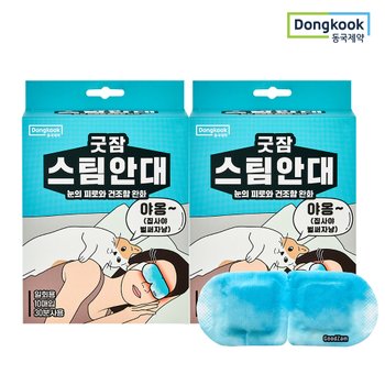 [동국제약] 굿잠 스팀안대 수면 온열안대 안구건조 눈찜질팩 10매입 2박스