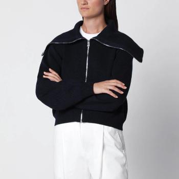 [해외] Rohe Navy blue wool zip up cardigan 421-23-313WO/XN_ROHE-410_108-34 Blue  [관부가세포