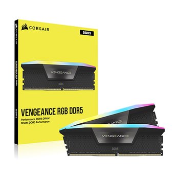 커세어 DDR5 32GB PC5-48000 CL36 VENGEANCE RGB BLACK 패키지 메모리 (16Gx2/6000MHz) 대원CTS