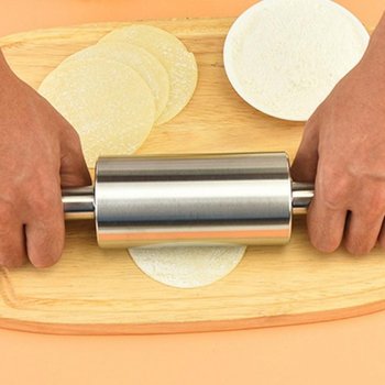 스텐 TMDB0428 반죽밀대 손잡이 만두 베이킹 롤링핀