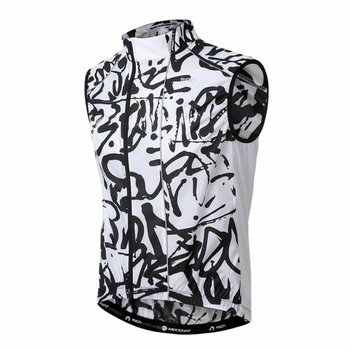 MCN 슬림핏 바람막이조끼 그래피티 자전거의류