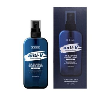 무로 맨즈 안티브이 데오드란트 스프레이 블루페로몬향 200ml 1개 (51845961)
