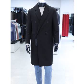 [화정점]STCO S/S 봄 블랙 더블 체스터 트렌치 스판 코트 SCTVA51