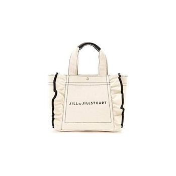 질스튜어트 질바이 가방 쇼퍼백 숄더백 백 러플 토트백 스몰 화이트 324838