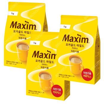 동서 맥심 모카골드 마일드 커피믹스 1kg X 3개 자판기용 (S28559890)