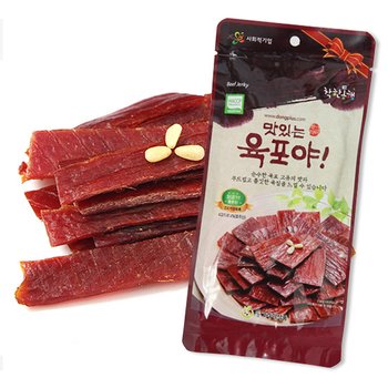 동그라미플러스 [착한동행] 사회적기업 맛있는육포야 쇠고기 육포 25g