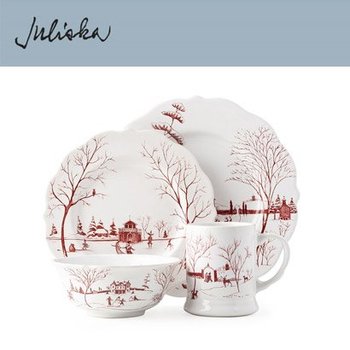 [해외] 줄리스카 컨트리 이스테이트 Country Estate 4pc Setting - Winter Frolic (2set / 8pc)