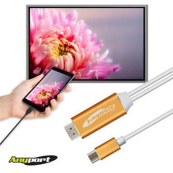 애니포트 C타입 HDMI 2.0 MHL 미러링 케이블 2M AP-MW4K PLUS