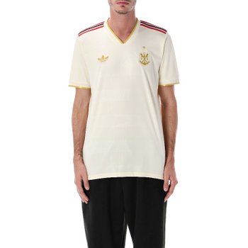 [해외] [해외배송] 아디다스 CR 플라멩고 25 서드 브이넥 슬림 티셔츠 JI7303 CREWHT