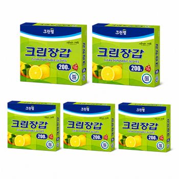태화 크린장갑 200매 x5개 주방 청소 위생장갑_P303014085