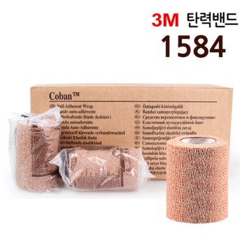 3M 코반 4인치 1584 압박용 탄력밴드 18롤 (1박스)