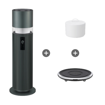 [LG] 퓨리케어 오브제 하이드로타워 + 무빙휠 set (그린) (HY703RGAAH.AKOR)