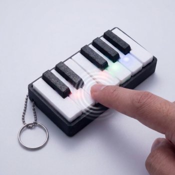 LED 12키 피아노 클리커 키캡 키링 건반 딸깍이 키보드 킵캡 클릭커 피젯 청축 학원 선물 기념품