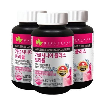 메이플트리 가르시니아 다이어트 플러스 트리플 112정X3통 24주분