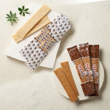 [작심밀도]저칼로리 16곡물 곤약쫀드기 10개(1봉) + 강릉커피 쫀드기 10개(1봉)