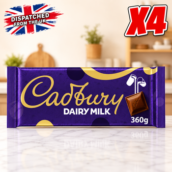 [해외] 360G 4PACK 캐드버리 데어리밀크 밀크초콜릿 Cadbury Dairy Milk Chocolate