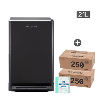 매직캔 휴지통 쓰레기통 크롬히포 21L 재규어 (추가 250R10G+250R10G)