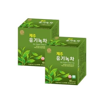 고품질 (원플러스원) 송원 제주 유기녹차 40티백 건강차 기관지차 (WFJTOY7)