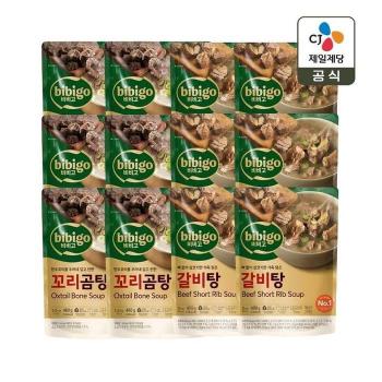 비비고 꼬리곰탕 460g x6개+갈비탕 400g x6개 (S50779575)