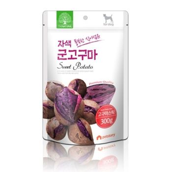 반려동물용품 강아지간식 더내추럴 자색 고구마스틱 300g 애완용품