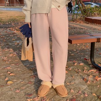 [공구우먼] [제작] 포스리 밴딩 기모 조거 팬츠 79108 빅사이즈여성의류