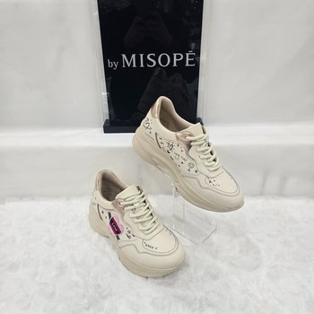 By 여성 심플 그래픽 스니커즈 112HH430YD001 IVORY 3_JJ