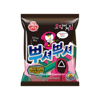 오뚜기 뿌셔뿌셔 버터구이오징어맛 스낵과자 90g x 15개