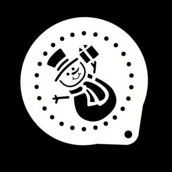 눈사람 눈사람스텐실 라떼아트스텐실 케이크장식 (49K03)