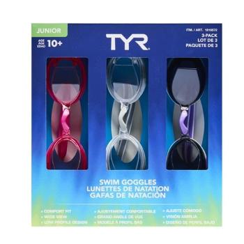 TYR 아동용 물안경 3개 - 클리어그레이 (S33134686)